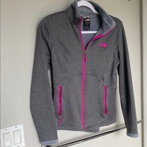 The North Face Gray and Pink Utility Jacket